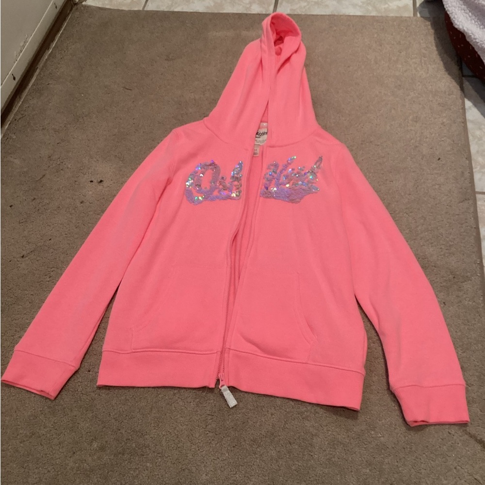 OshKosh B'gosh Pink Hoodie with Sequin Logo
